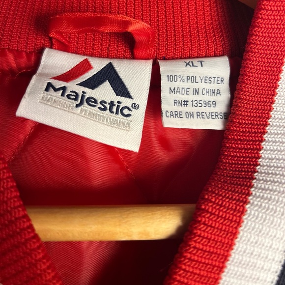 🔥NWT VTG RARE Majestic RED SOX ⚾️MLB Satin Bomber Jacket 🔥 In perfect condition! - Picture 4 of 15